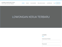 Tablet Screenshot of karirlampung.com